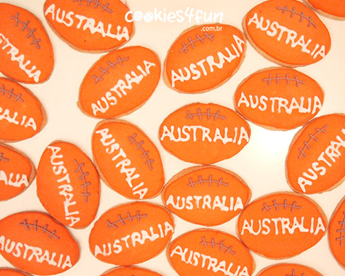 Biscoitos com tema da Australia