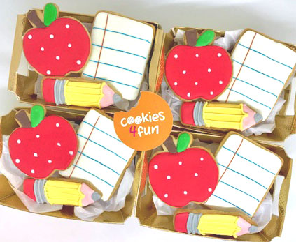 Biscoitos decorados dias dos professores