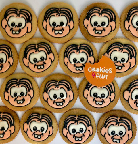 Biscoitos decorados festa Turma da Monica