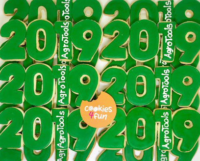 Biscoitos decorados brinde final de ano Agrotools