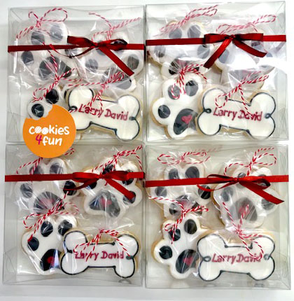 Biscoitos decorados cachorro