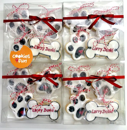 Biscoitos decorados cachorro