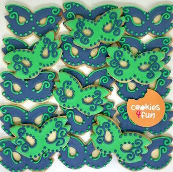 Biscoitos decorados Carnaval