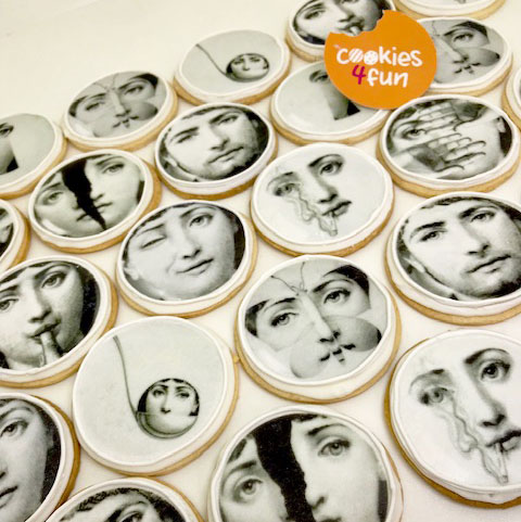 Biscoitos decorados artes Fornasetti