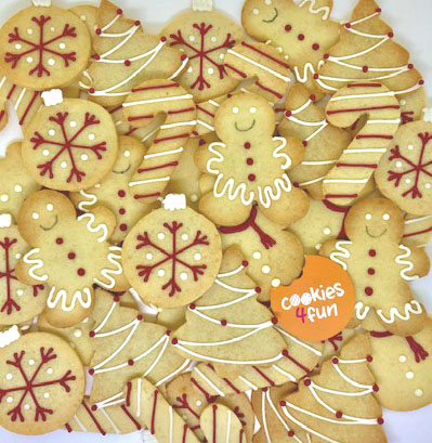Biscoitos decorados Natal