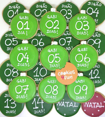 Biscoitos decorados Natal