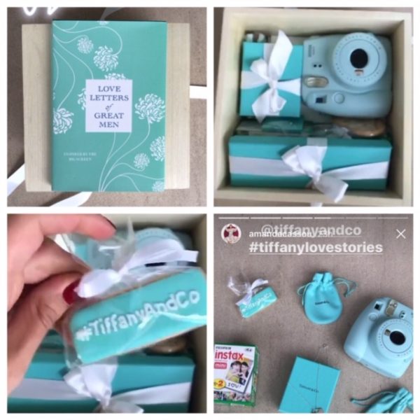 Biscoitos decorados brinde Tiffany