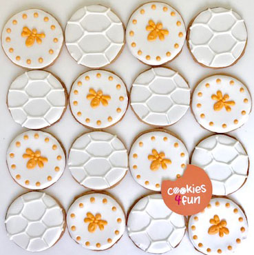 Biscoitos decorados abelhas