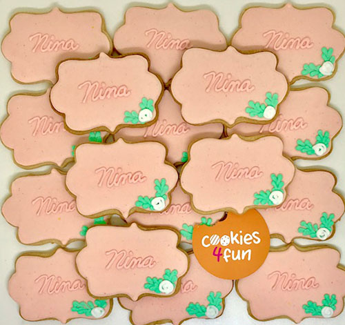 Biscoitos decorados festa Boho Chic