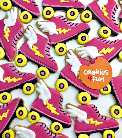 Biscoitos decorados Patins