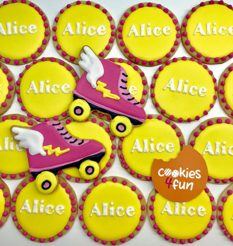 Biscoitos decorados Patins