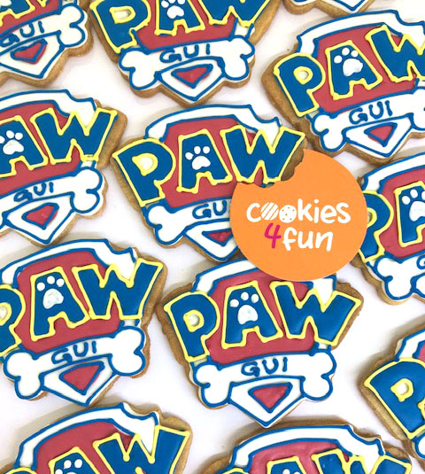 Biscoitos decorados cachorros Patrulha