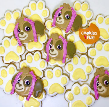 Biscoitos decorados cachorros Patrulha