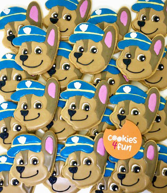 Biscoitos decorados cachorros Patrulha