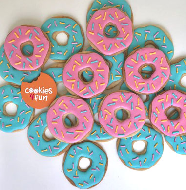 Biscoitos decorados donuts