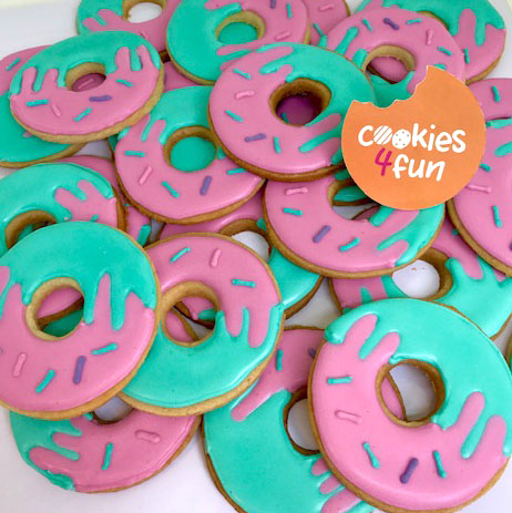 Biscoitos decorados donuts