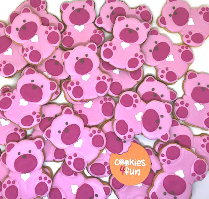 Biscoitos decorados maternidade ursinho