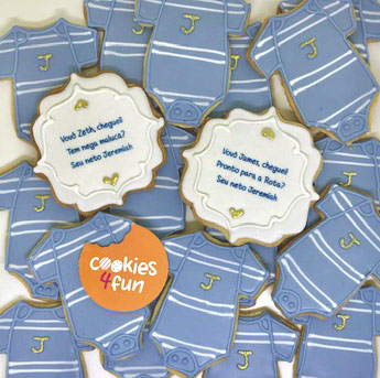 Biscoitos decorados maternidade