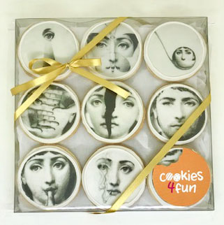 Biscoitos decorados artes Fornasetti
