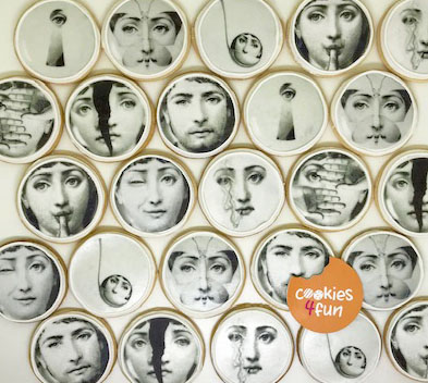 Biscoitos decorados artes Fornasetti